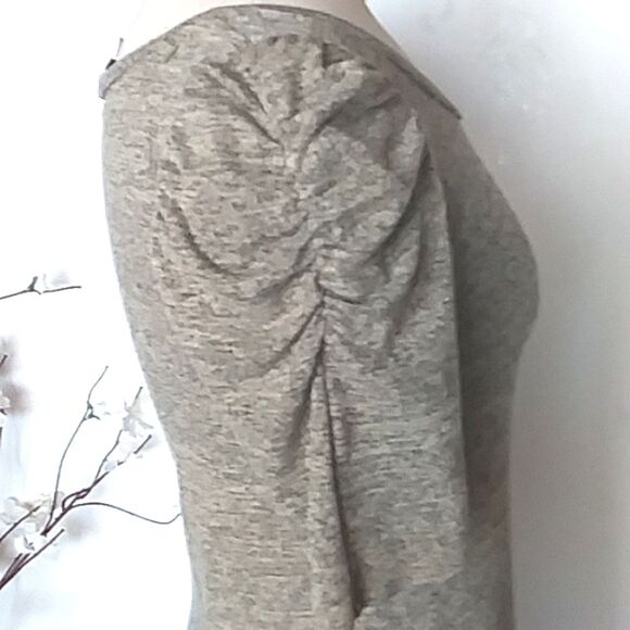 Puff Sleeve Y2K Ribbon Ruched Gathered   Green Ruffle Cottage Victorian … - Picture 4 of 13